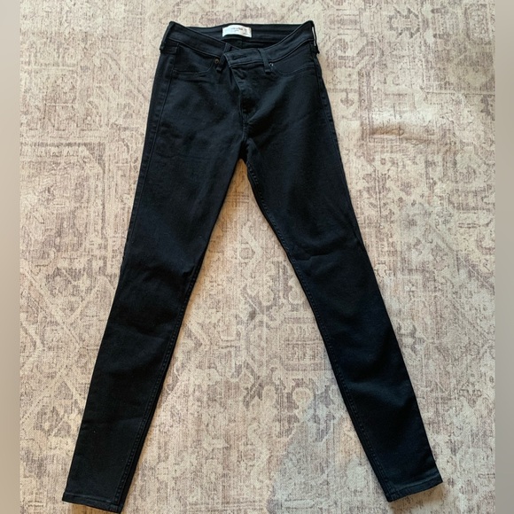 Abercrombie & Fitch Womens Black Jeans- Size 27 - Picture 1 of 3